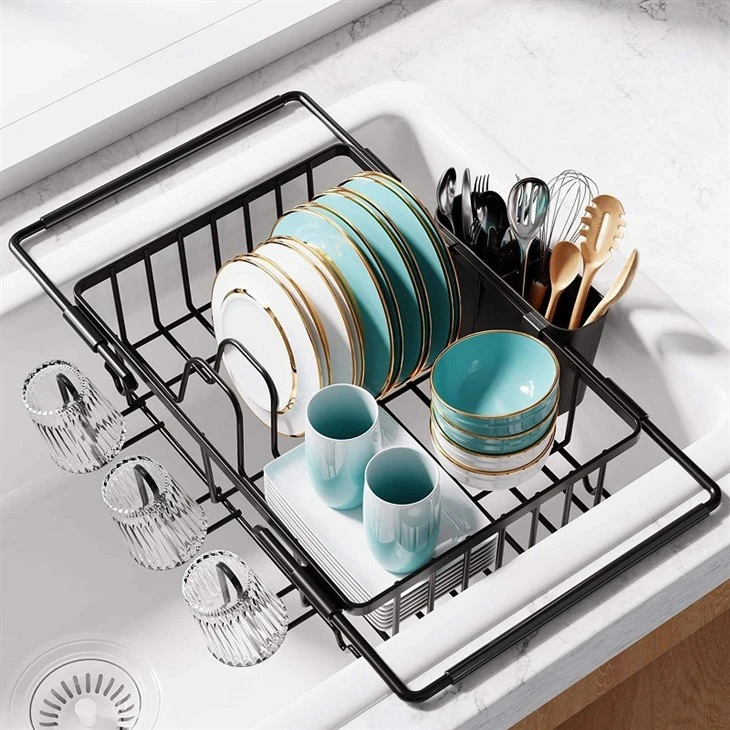 Expandable Over The Sink Dish Drying Rack
