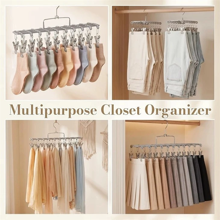 Pants Hangers with 40 Clips